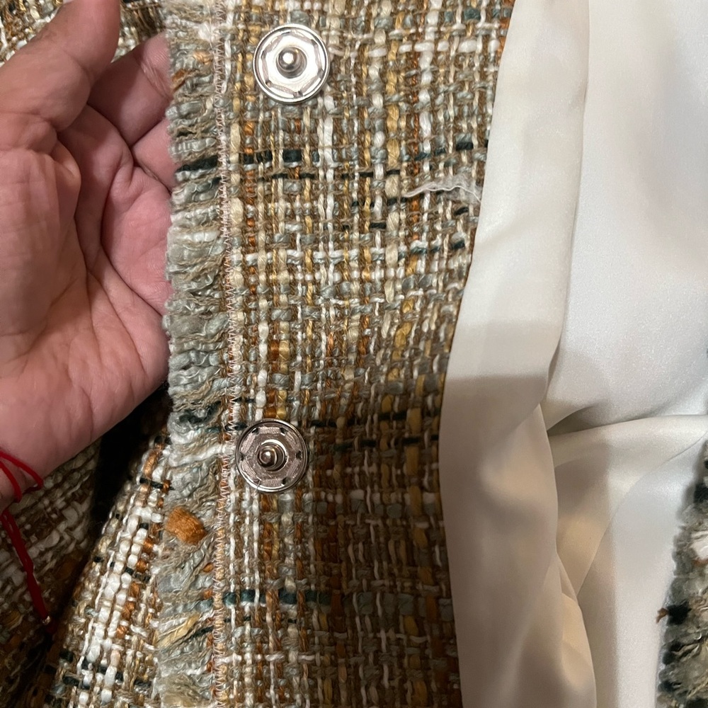 White House Black Market Brown Tweed Blazer - Picture 9 of 11